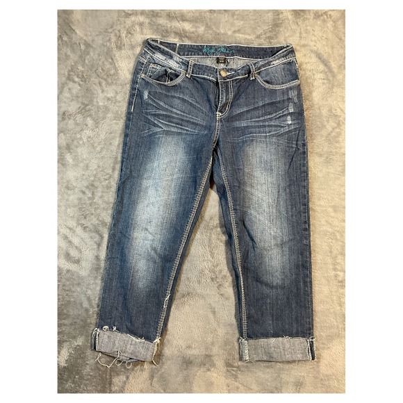Ariya Jeans Denim - Ariya Women's Jeans Distressed Blue‎ Size 11/12